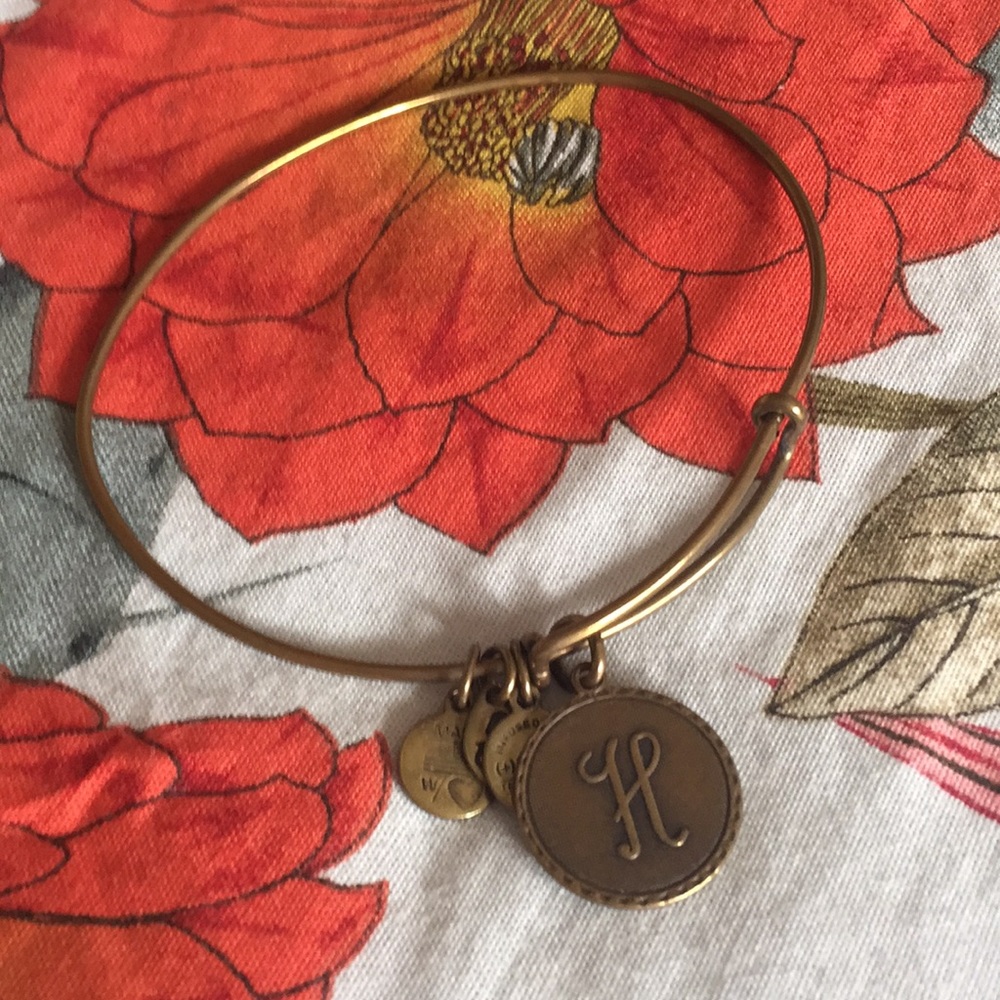 Alex and Ani “H” initial bangle